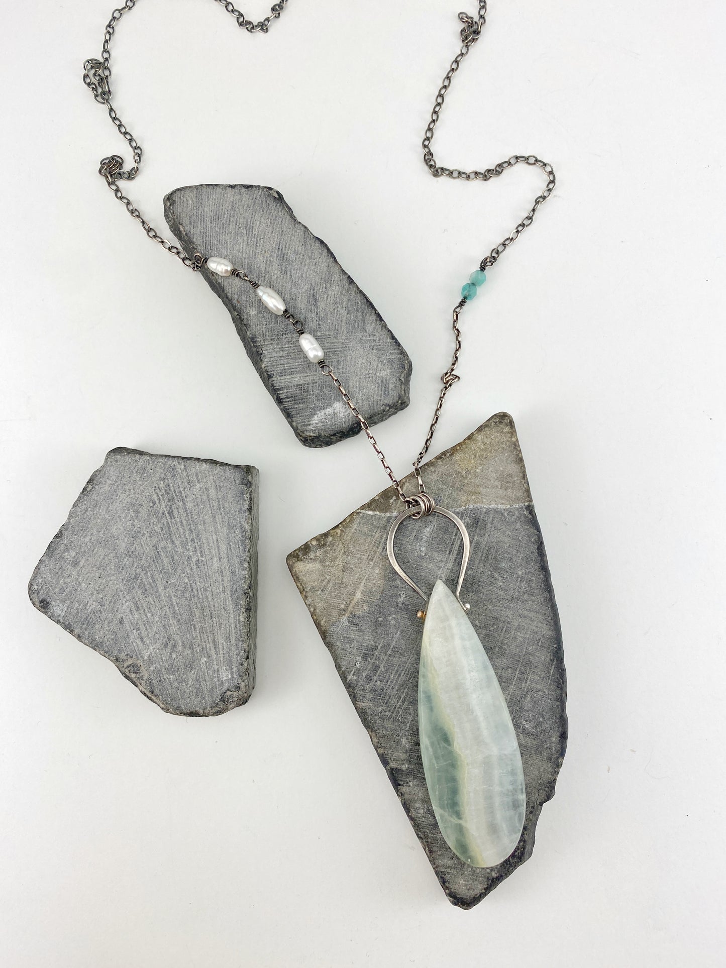 Blue Calcite Necklace