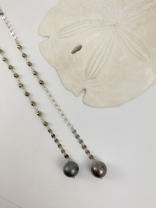 One-of-a-Kind Tahitian Pearl Coin Necklace