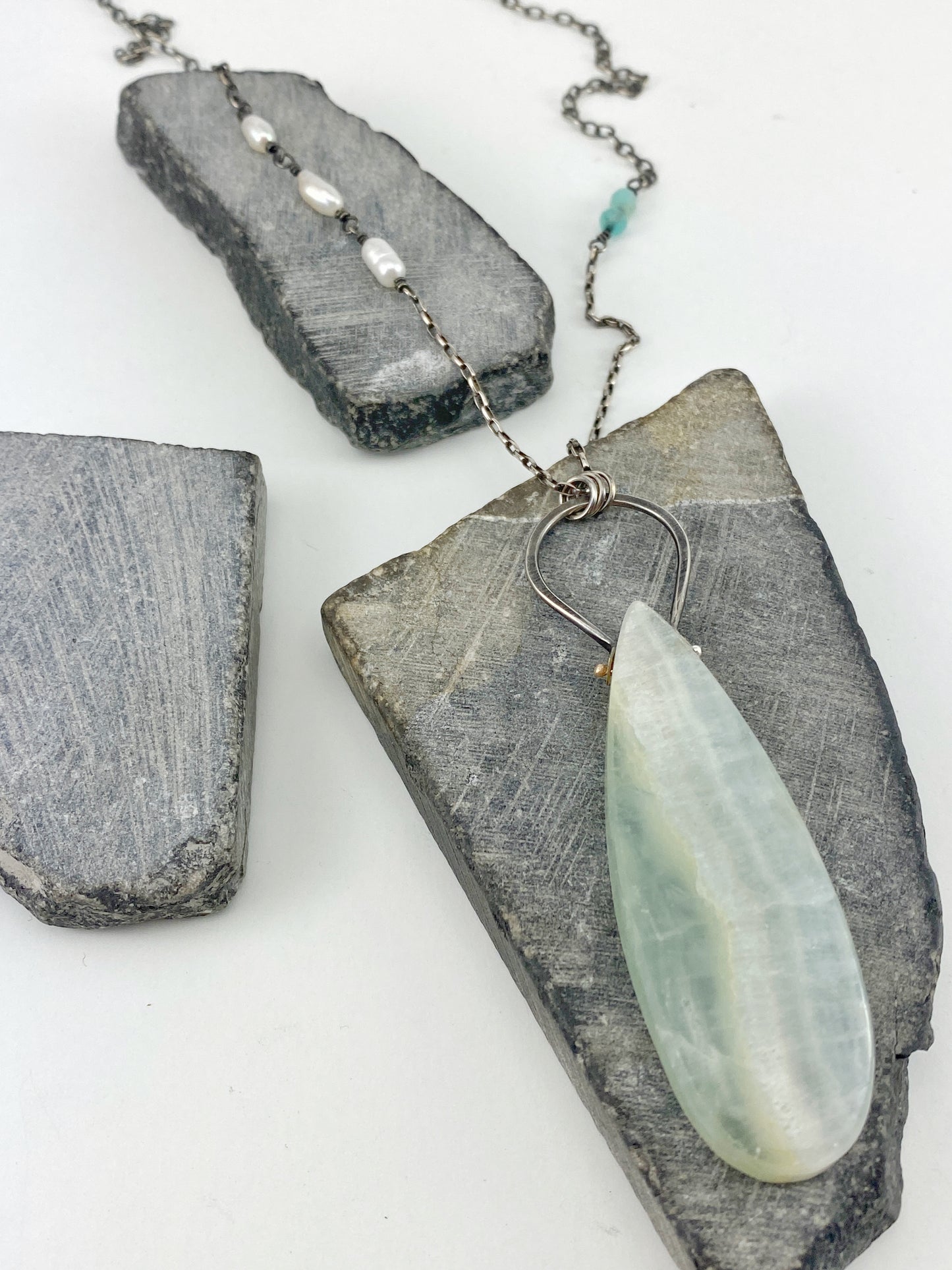 Blue Calcite Necklace