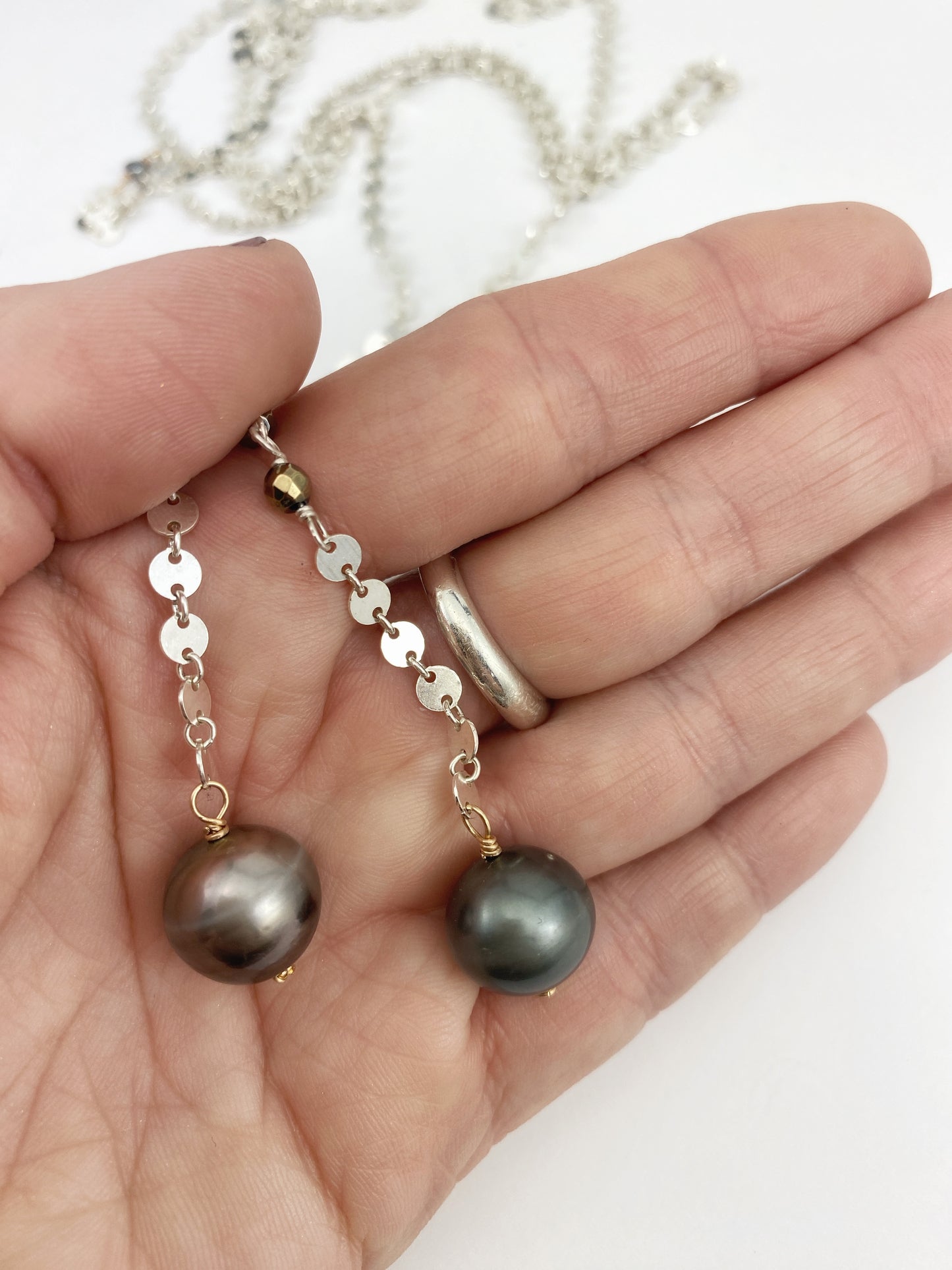 One-of-a-Kind Tahitian Pearl Coin Necklace