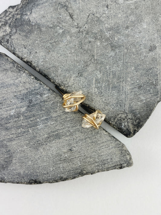 Rachel- Dawn- Design-herkimer-diamond-stud-earrings-gold-wrap