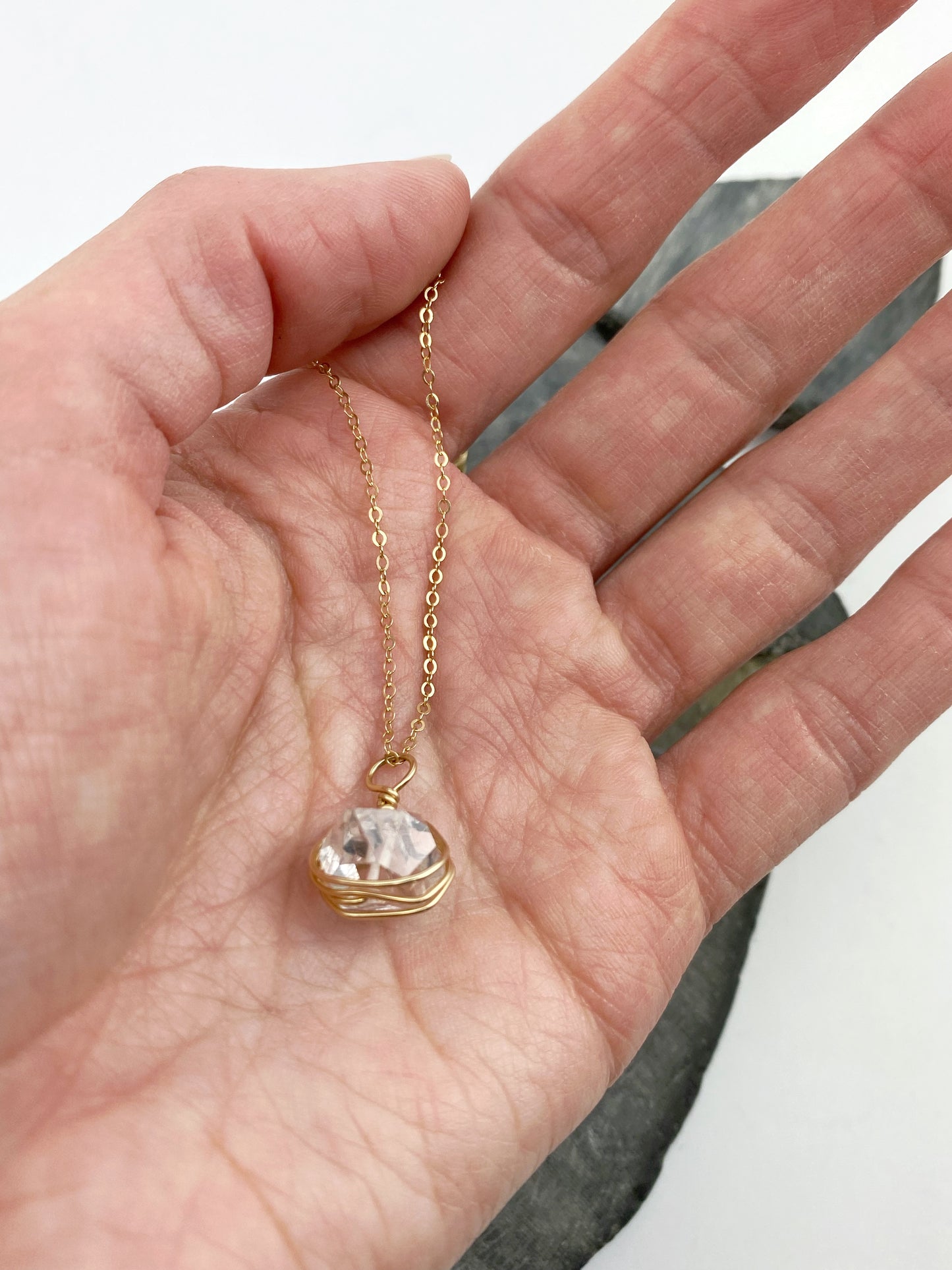 rachel_dawn_designs_14k_gold_herkimer_diamond_wrap_necklace