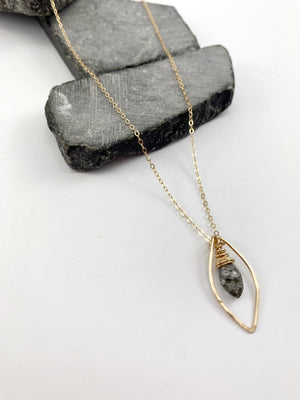 Rachel_dawn_designs_tourmalated_quartz_leaf_necklace_gold