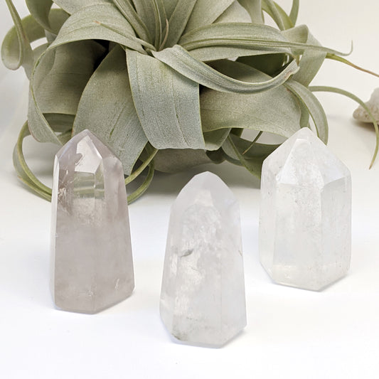 Quartz Crystal Point| Healing Crystals | Chakra Stones | Worry Stone | Palm Stone | Heart Stone | Crystal Gifts