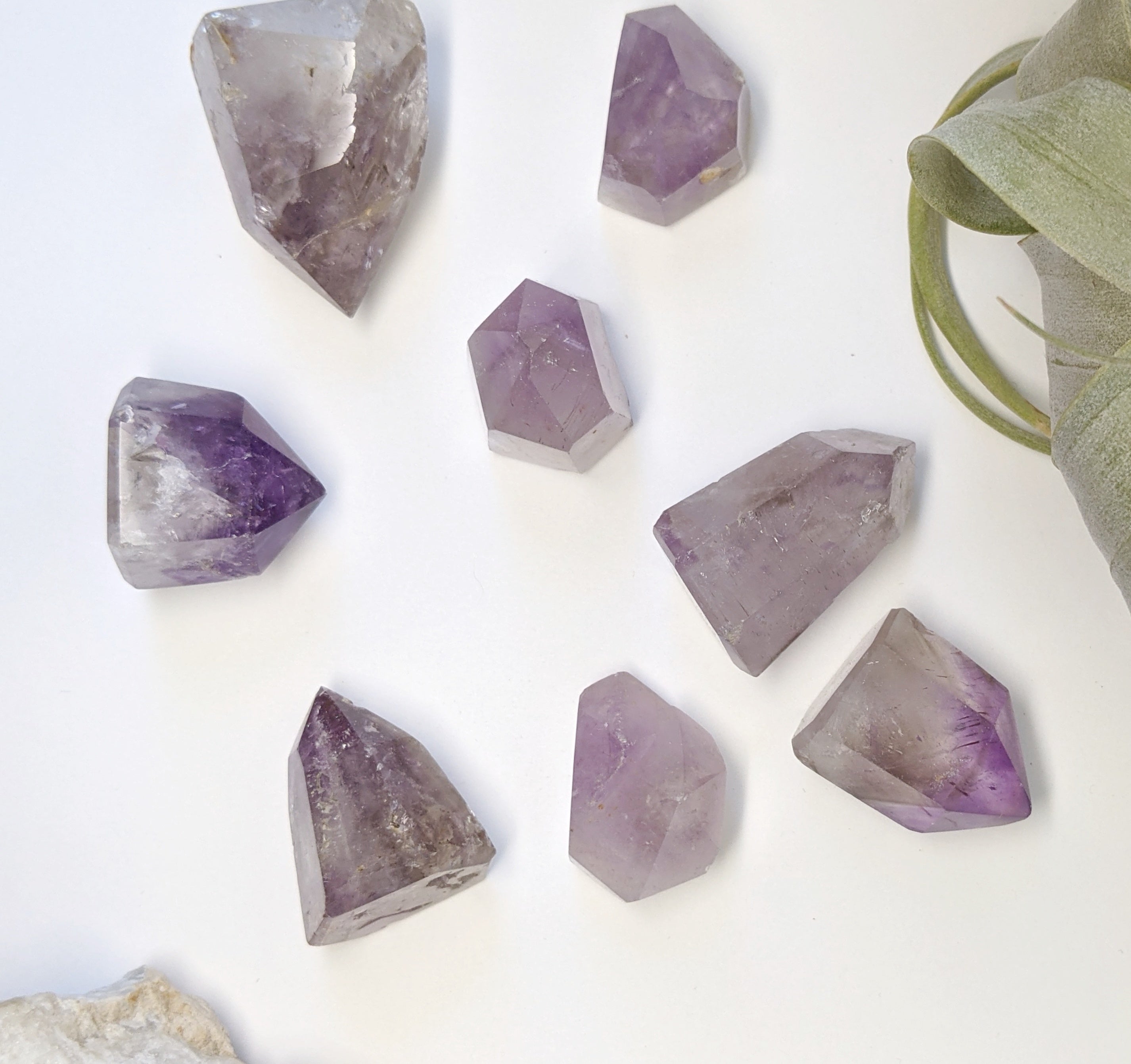 Amethyst Crystal Points| Healing Crystals | Chakra Stones | Worry Stone | Palm Stone | Heart Stone | Crystal Gifts