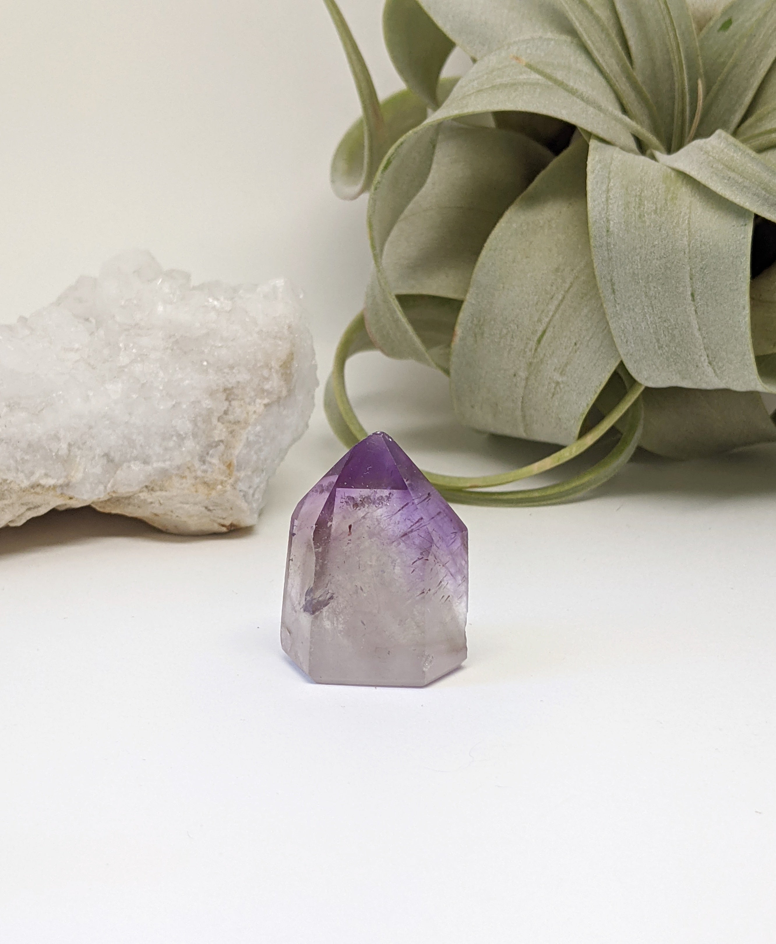 Amethyst Crystal Points| Healing Crystals | Chakra Stones | Worry Stone | Palm Stone | Heart Stone | Crystal Gifts