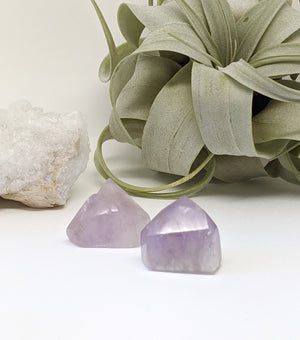 Amethyst Crystal Points| Healing Crystals | Chakra Stones | Worry Stone | Palm Stone | Heart Stone | Crystal Gifts