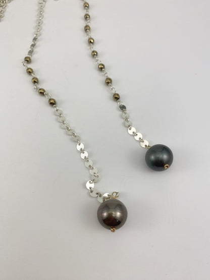 One-of-a-Kind Tahitian Pearl Coin Necklace