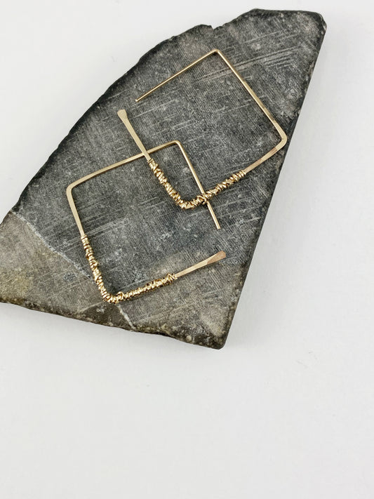 rachel_dawn_designs_gold_hammered_wire_wrapped_geometric_diamond_earrings