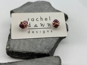 rachel_dawn_designs_rose_gold_garnet_wrapped_stud_earrings