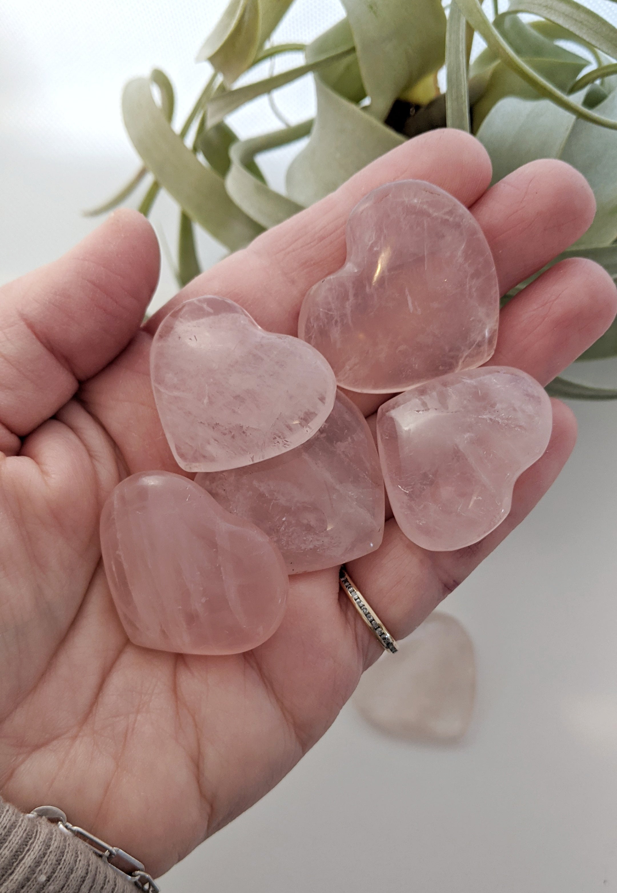 Rose Quartz Stone Heart