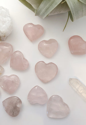 Rose Quartz Stone Heart