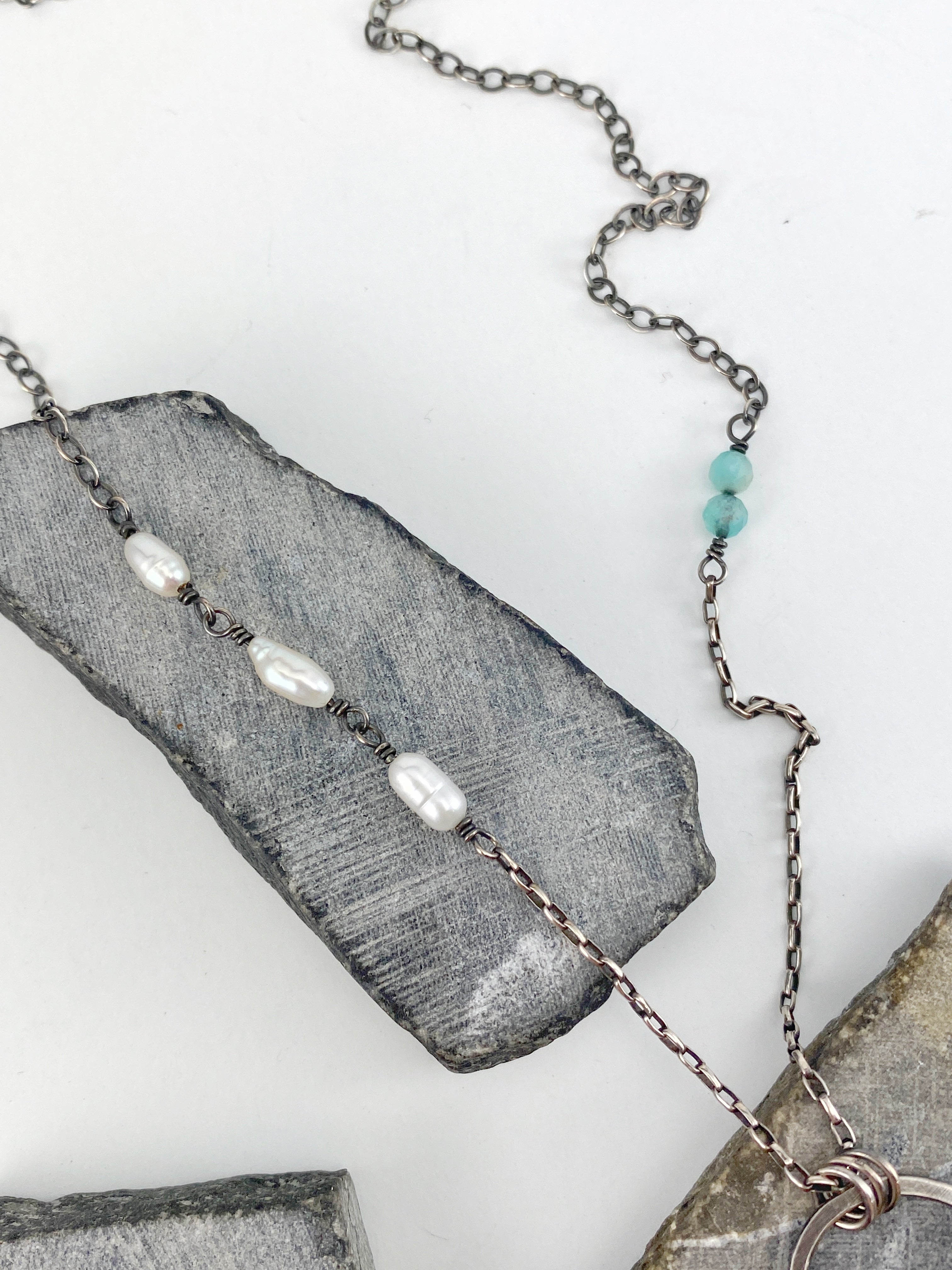 Blue Calcite Necklace