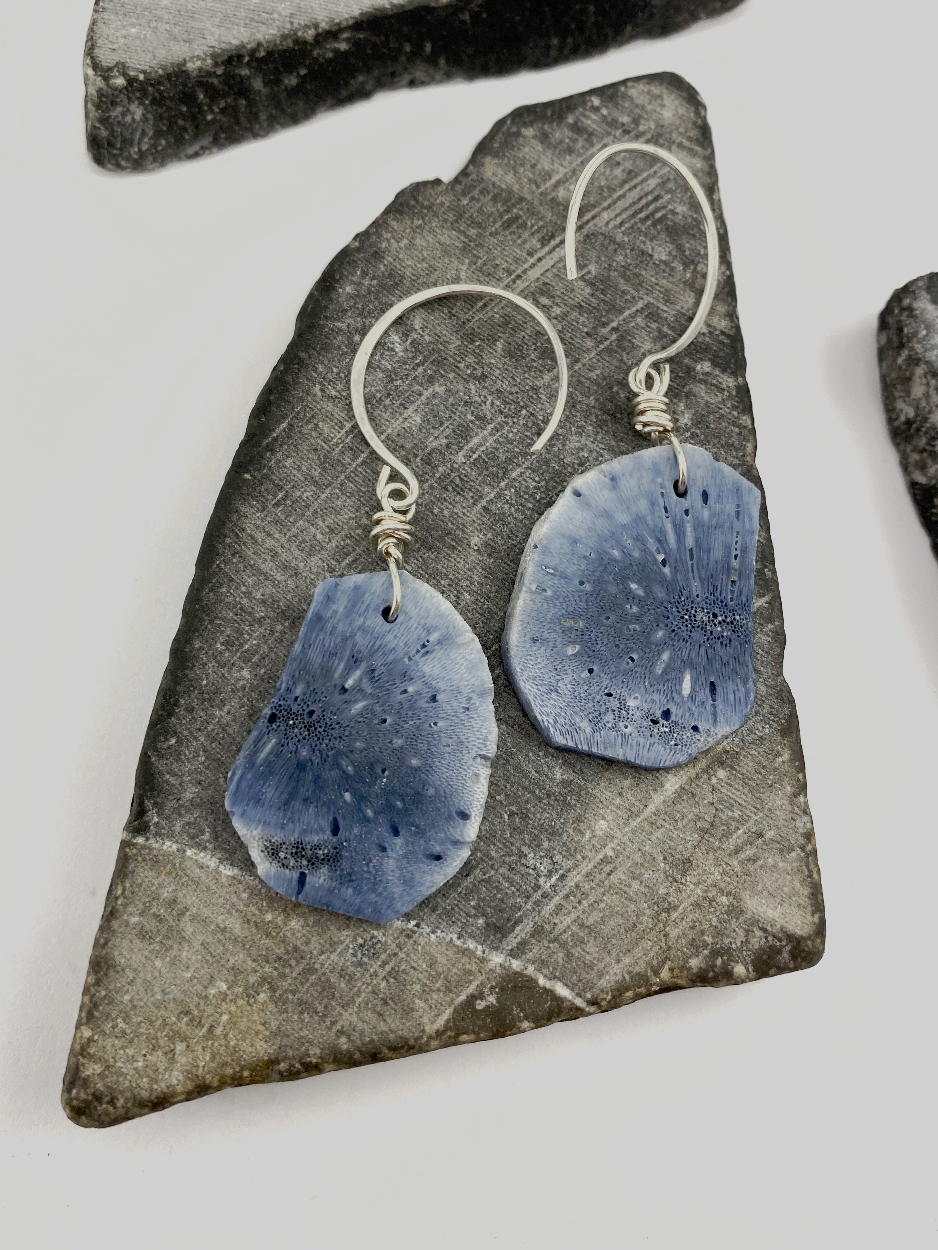 Rachel_dawn_designs_blue_sponge_coral_slice_earrings_Sterling_silver
