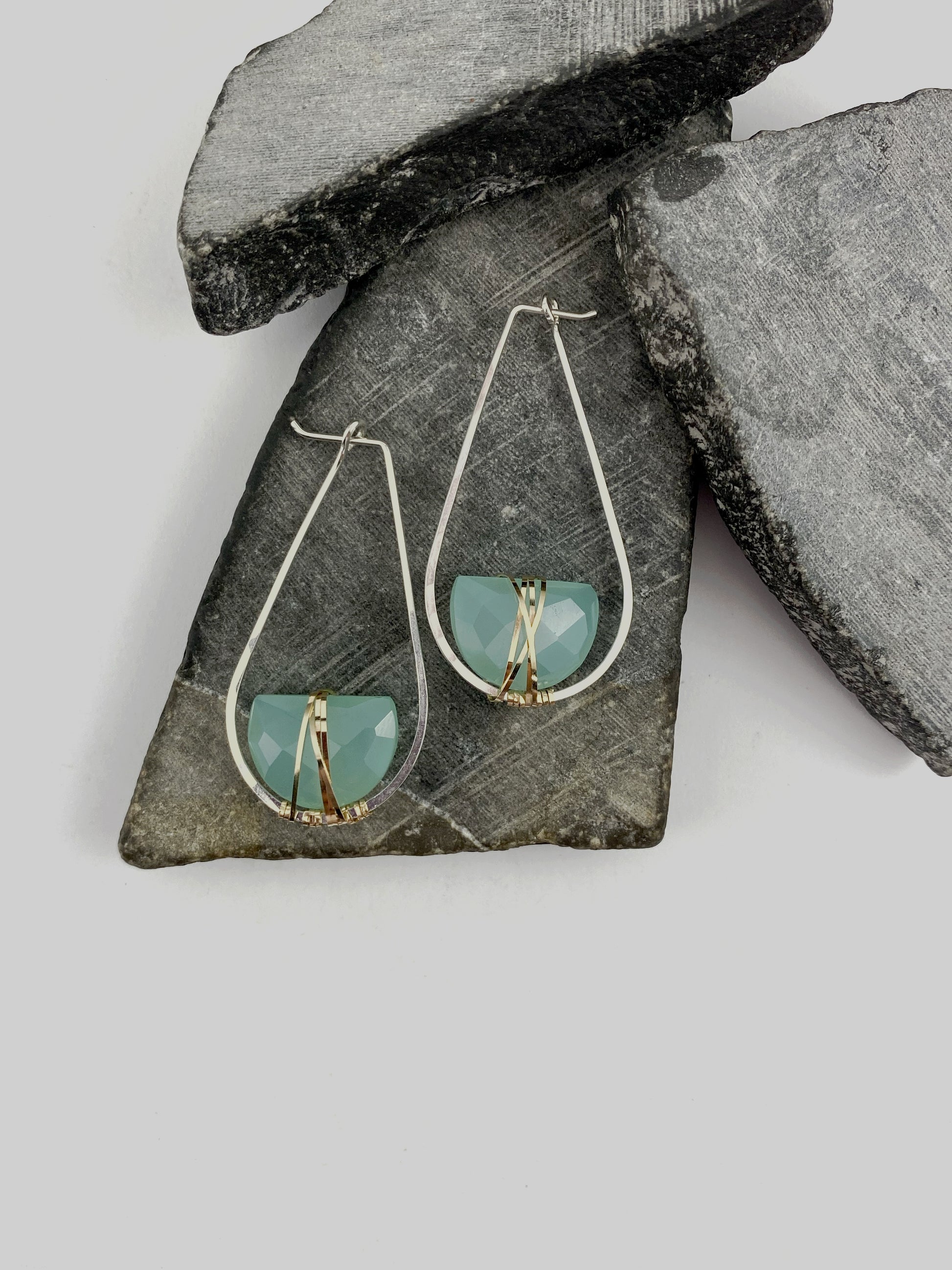 rachel_dawn_designs_chalcedony_teardrop_hoop_earrings_sterling_silver