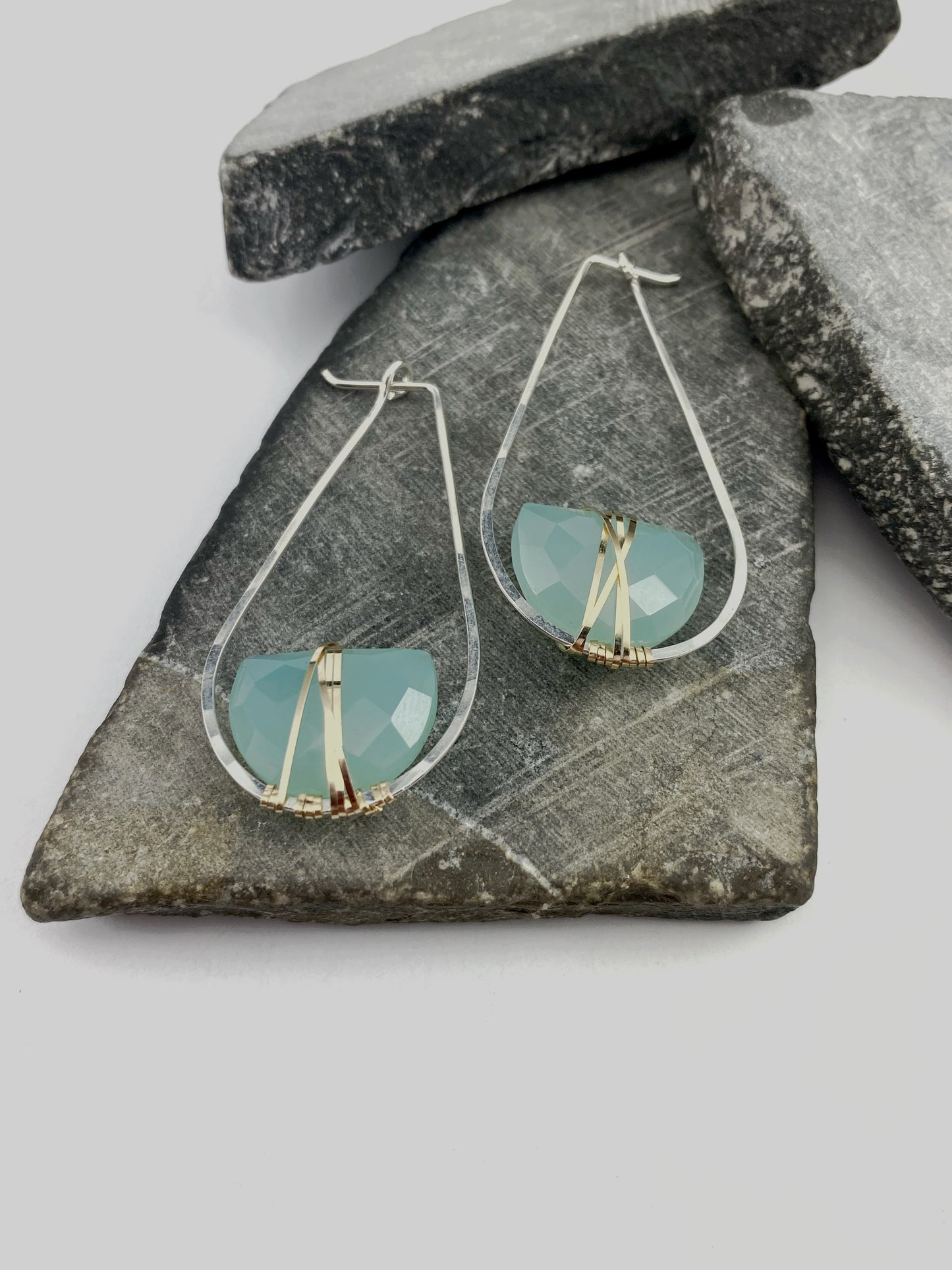 rachel_dawn_designs_chalcedony_teardrop_hoop_earrings_sterling_silver