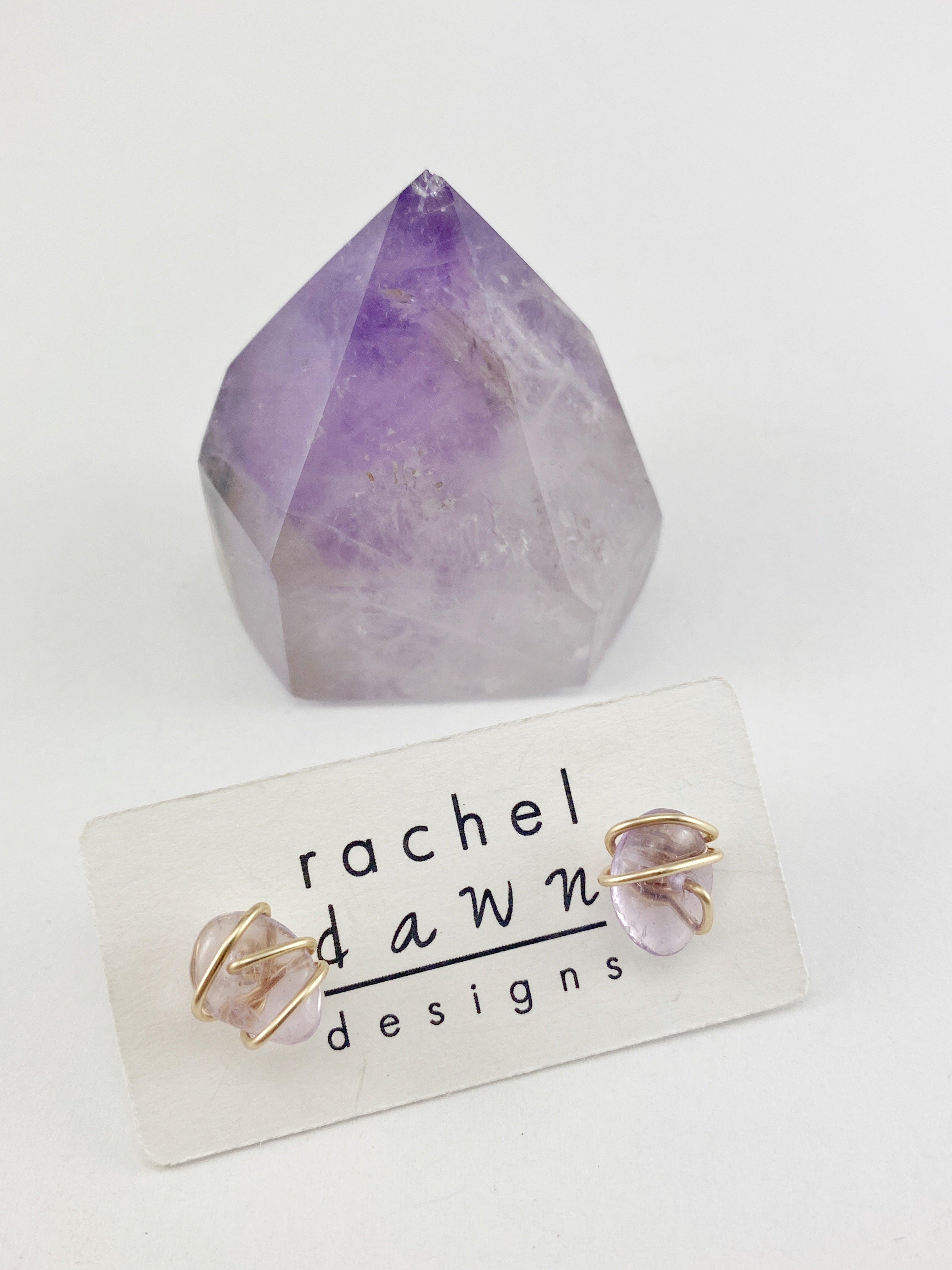 Rachel-dawn-designs-gold-wrapped-amethyst-stud-earrings