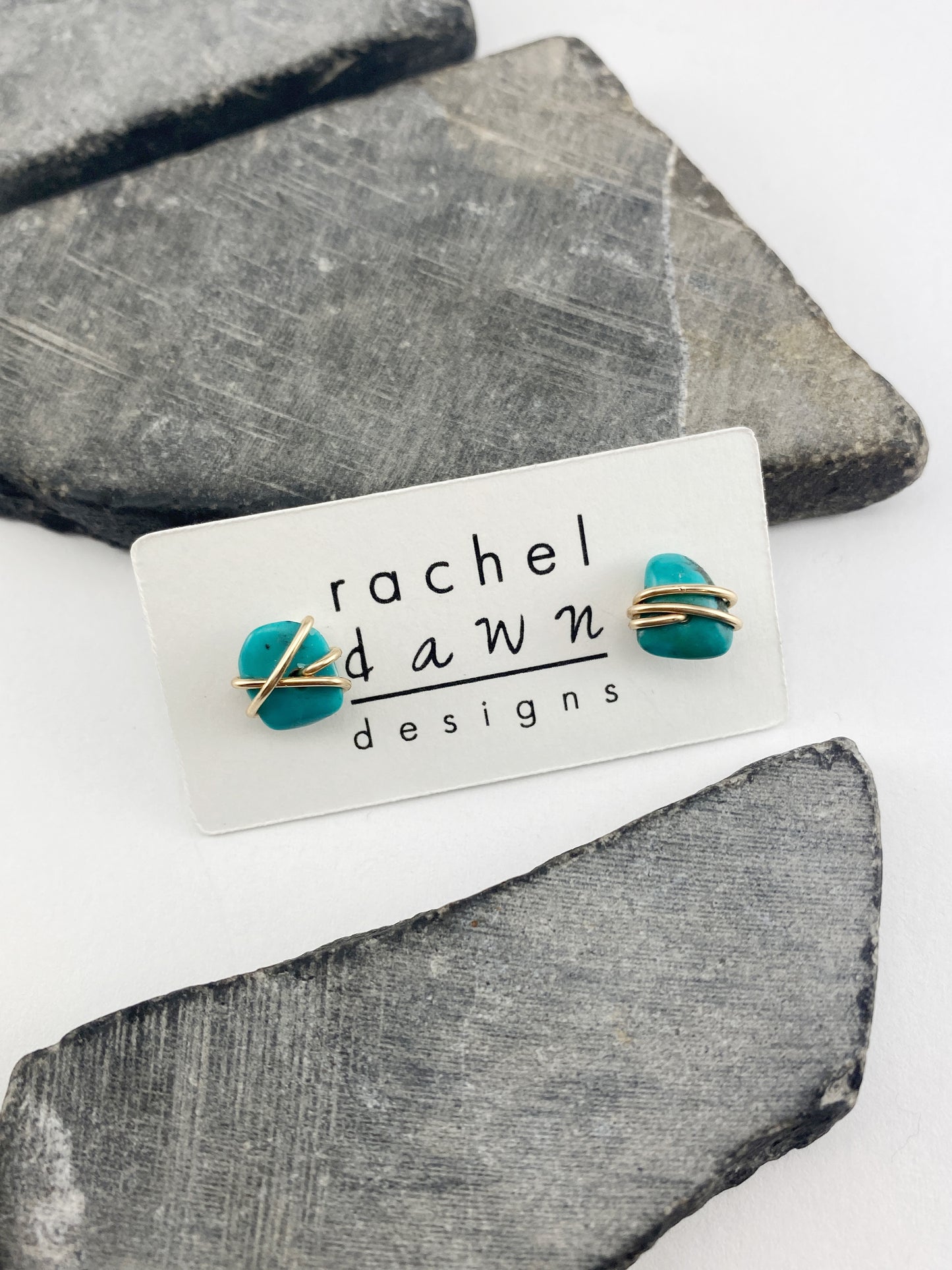 Rachel-dawn-designs-gold-wrapped-turquoise-stud-earrings