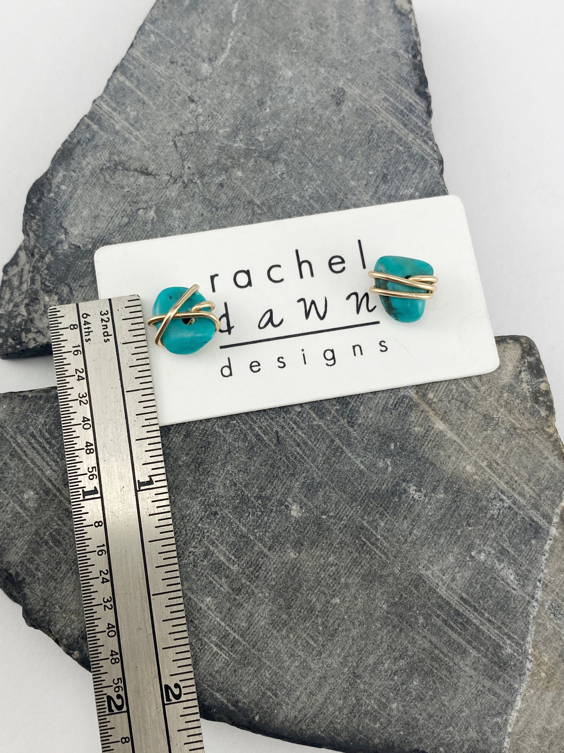 Rachel-dawn-designs-gold-wrapped-turquoise-stud-earrings