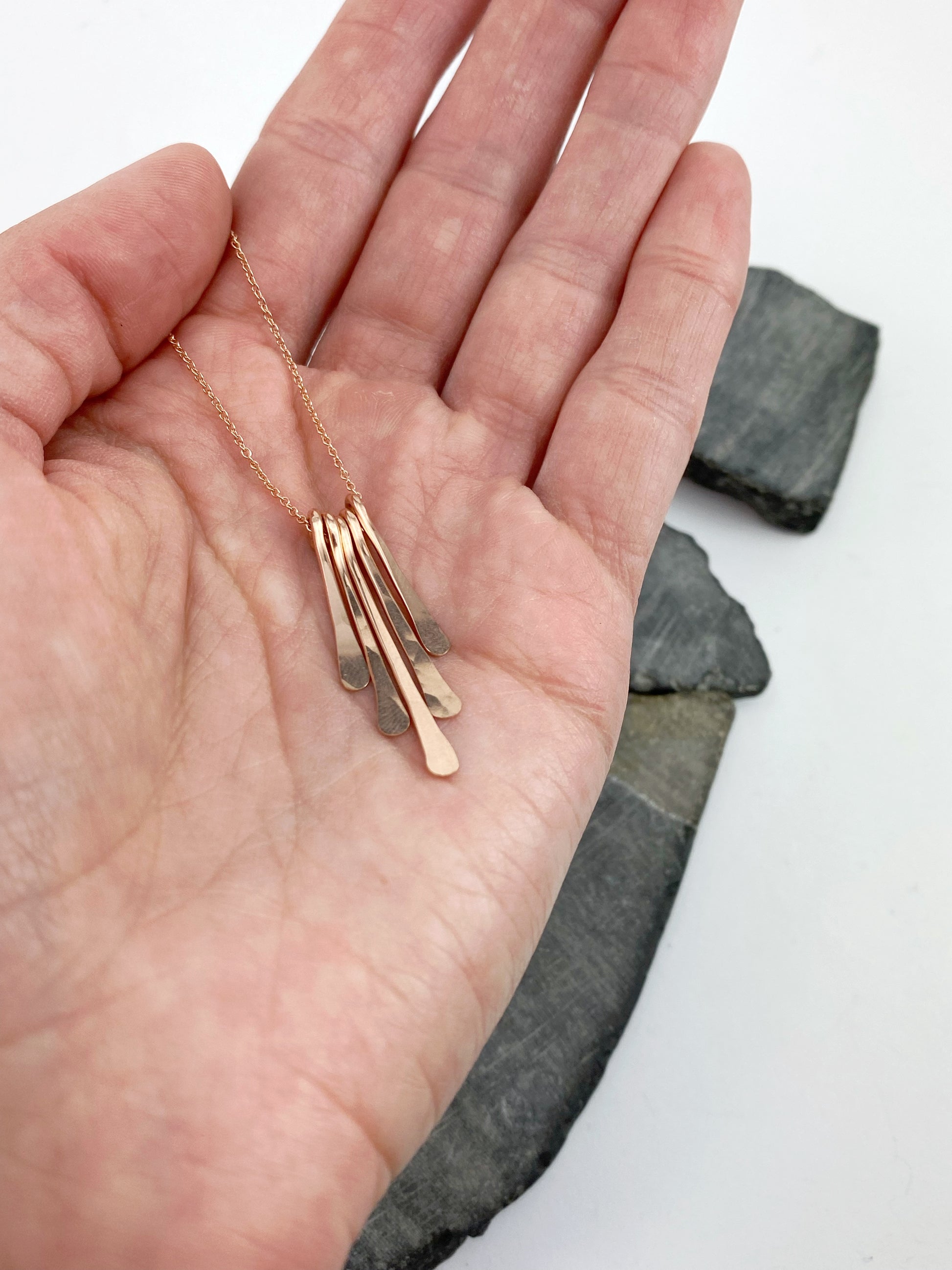 rachel_dawn_designs_hammered_rose_gold_fringe_necklace