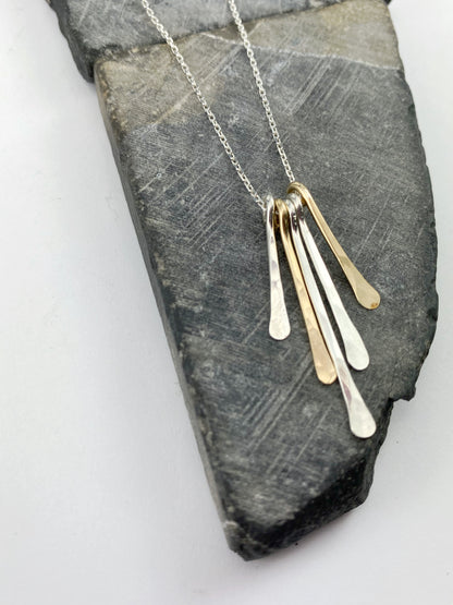 rachel_dawn_designs_hammered_sterling_silver_gold_fringe_necklace