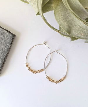 rachel_dawn_designs_silver_oval_hoop_and_gold_wrap_earrings