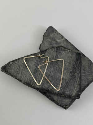 Sterling Silver Triangle Threader Earrings