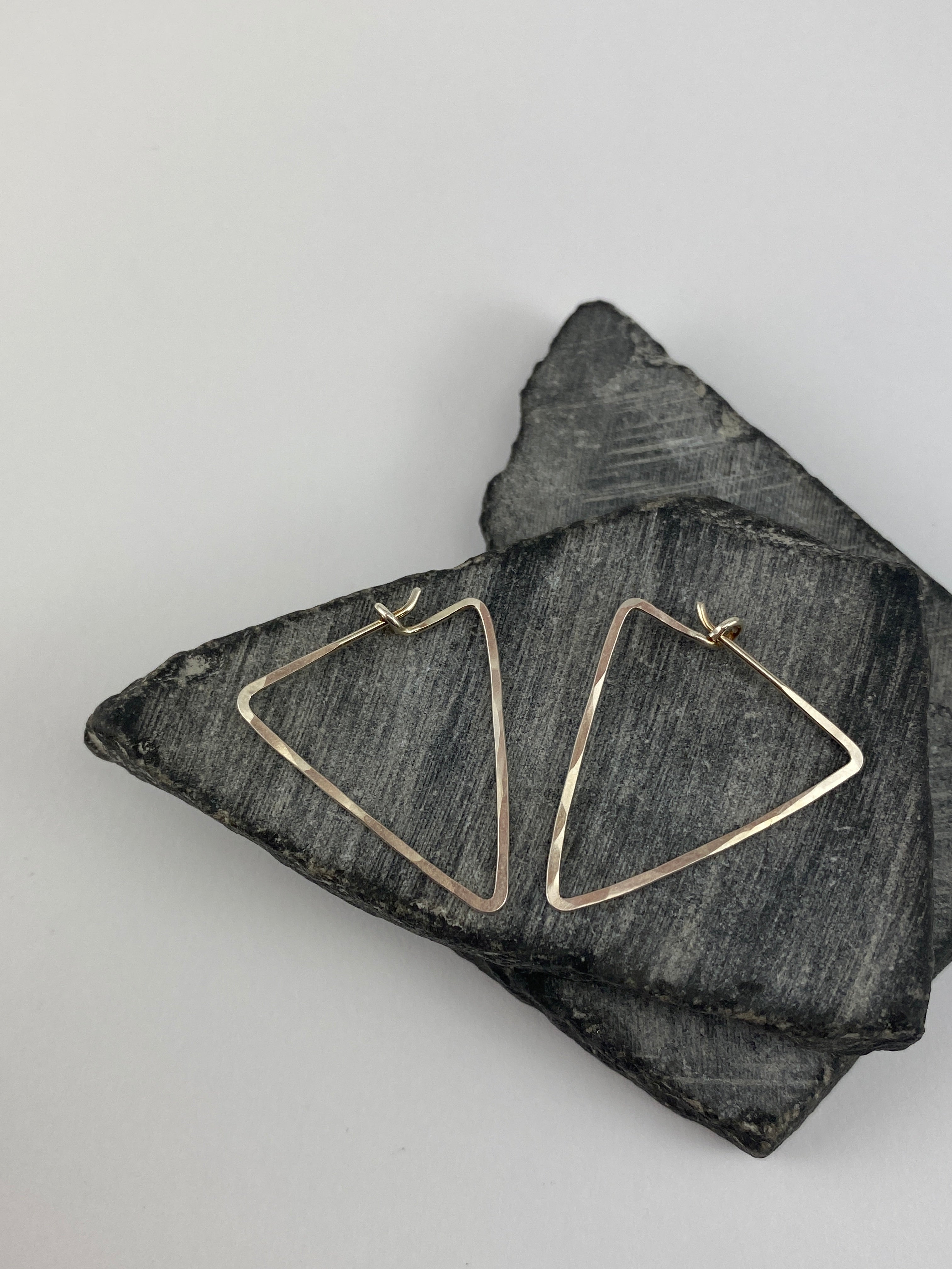 Sterling Silver Triangle Threader Earrings