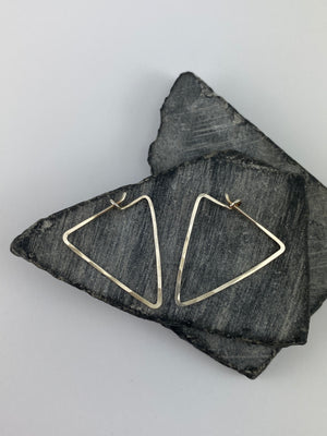 Sterling Silver Triangle Threader Earrings