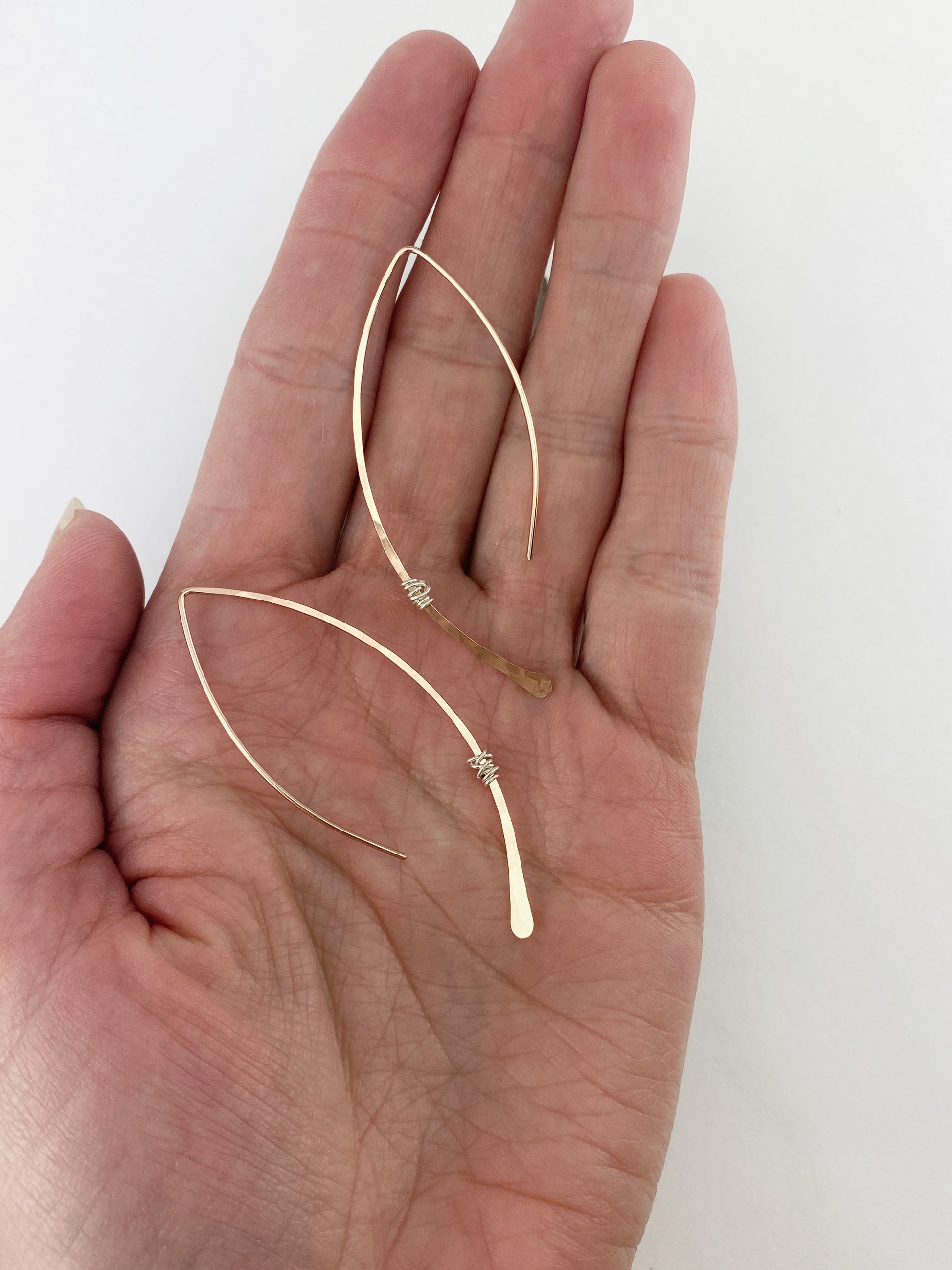 rachel_dawn_designs_Rose_gold_wrapped_threader_earrings_silver