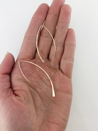 rachel_dawn_designs_Rose_gold_wrapped_threader_earrings_silver