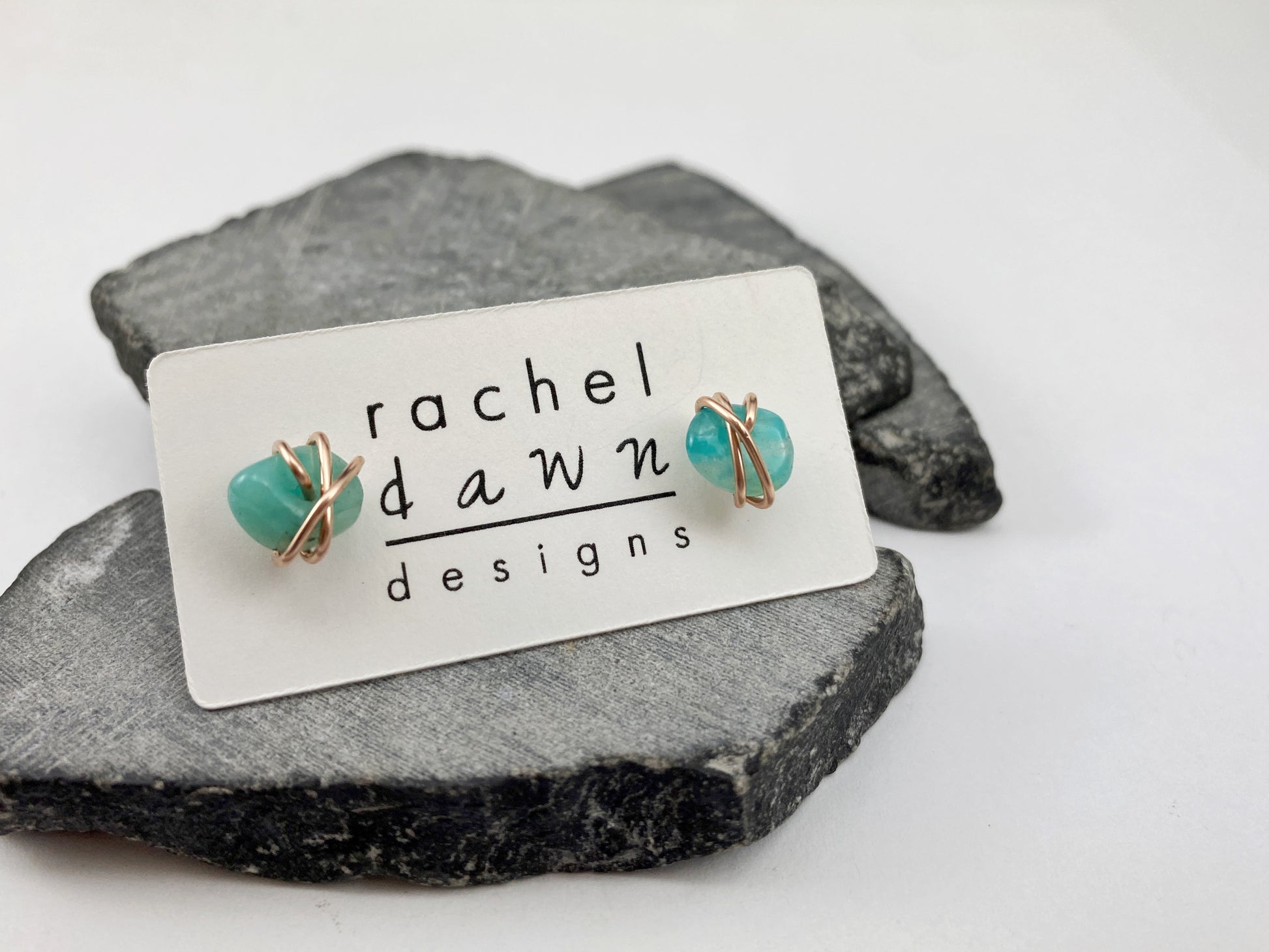 rachel_dawn_designs_rose_gold_wrapped_amaonzite_stud_earrings