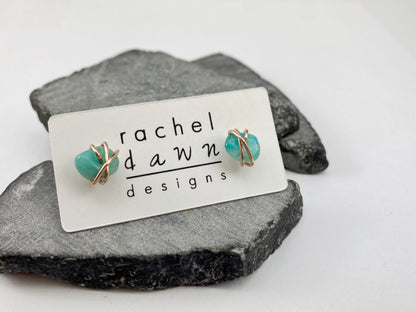 rachel_dawn_designs_rose_gold_wrapped_amaonzite_stud_earrings