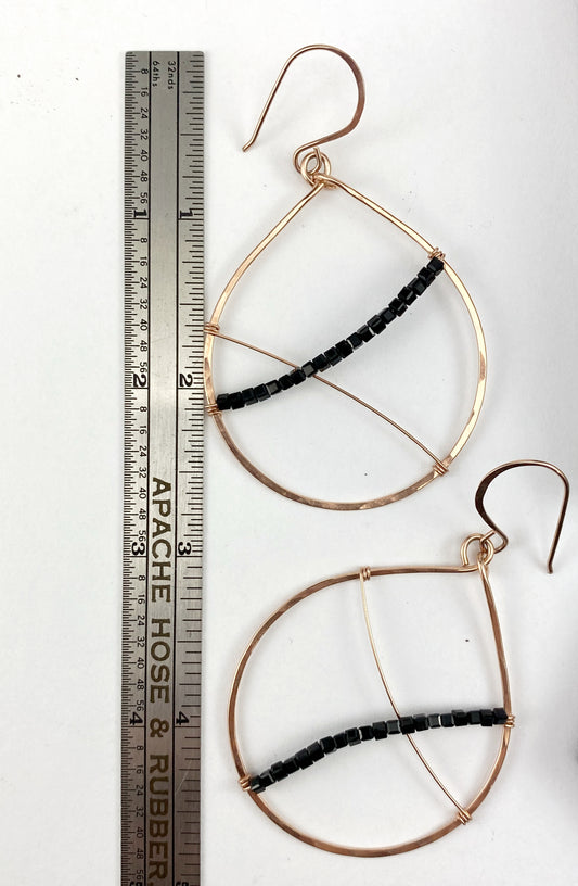 rachel_dawn_designs_onyx_teardrop_hoop_earrings_Rose_gold