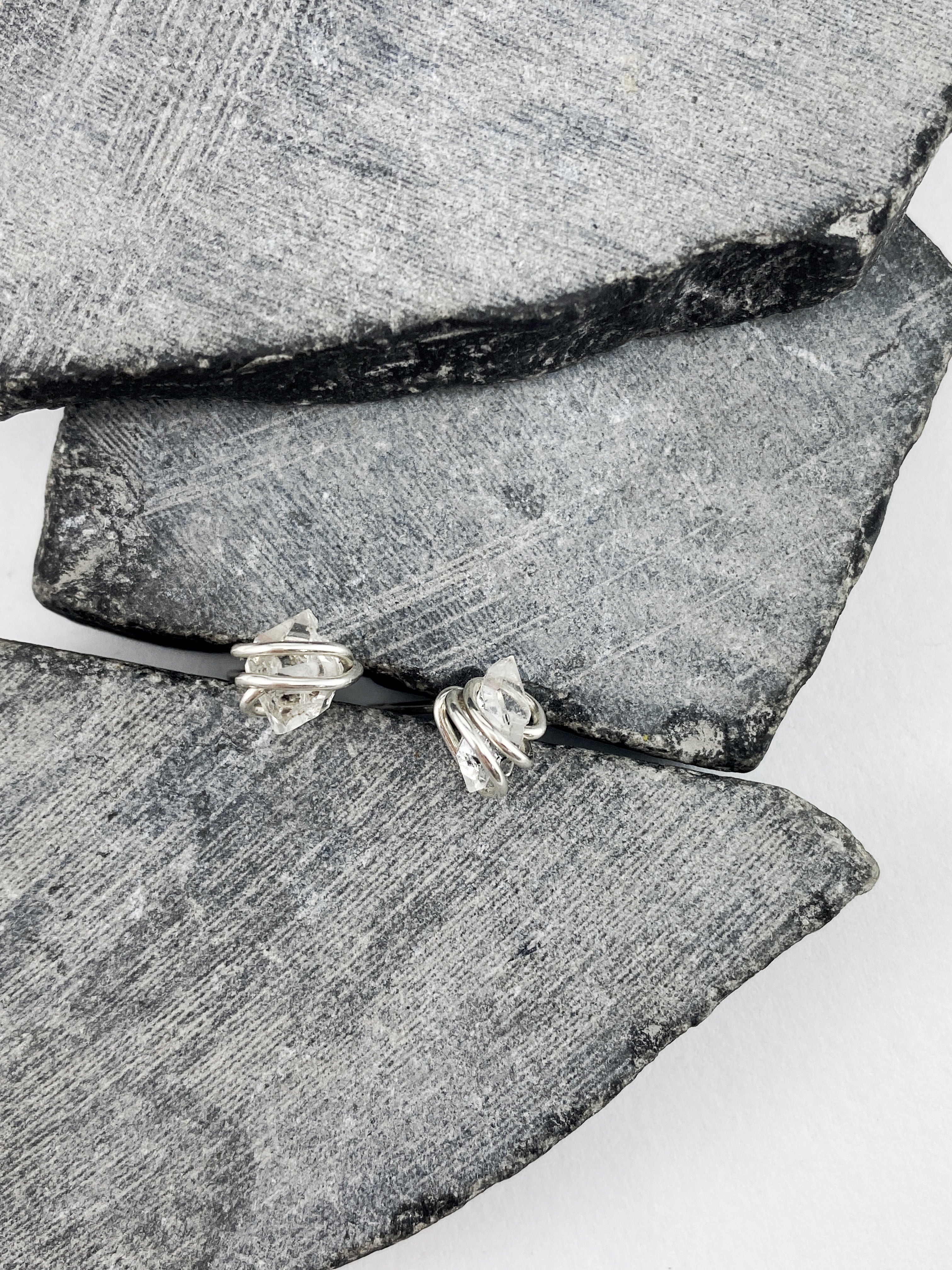 Rachel-dawn-designs-silver-herkimer-stud-earrings