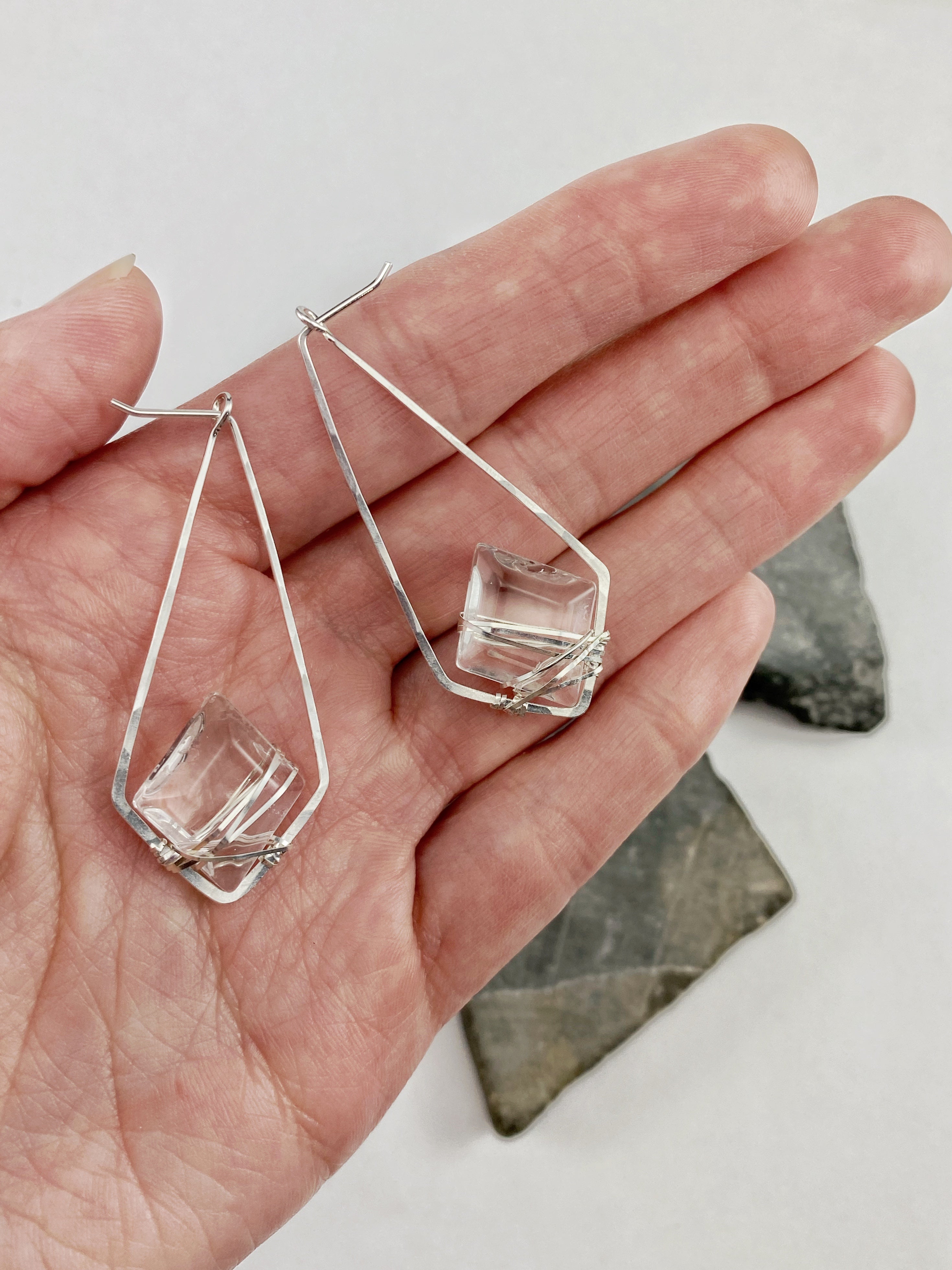 rachel_dawn_designs_silver_kite_earrings_quartz_hammered