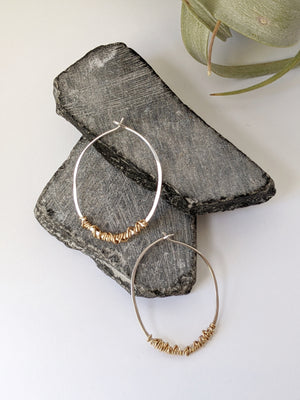 rachel_dawn_designs_silver_oval_hoop_and_gold_wrap_earrings