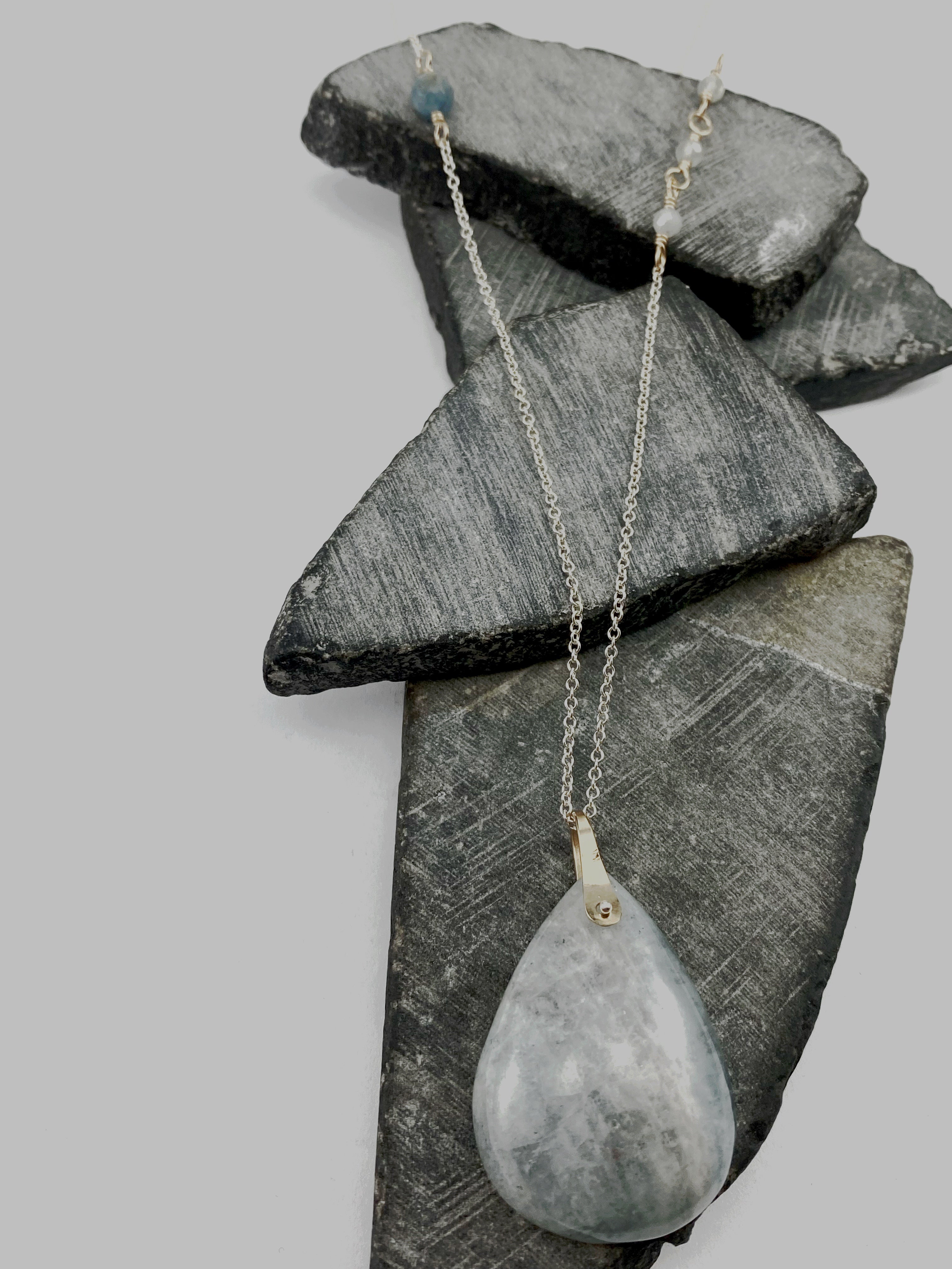 Sterling Silver Aquamarine Necklace