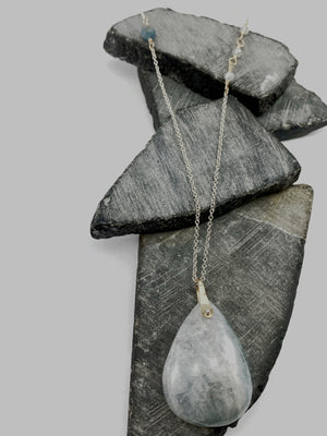 Sterling Silver Aquamarine Necklace