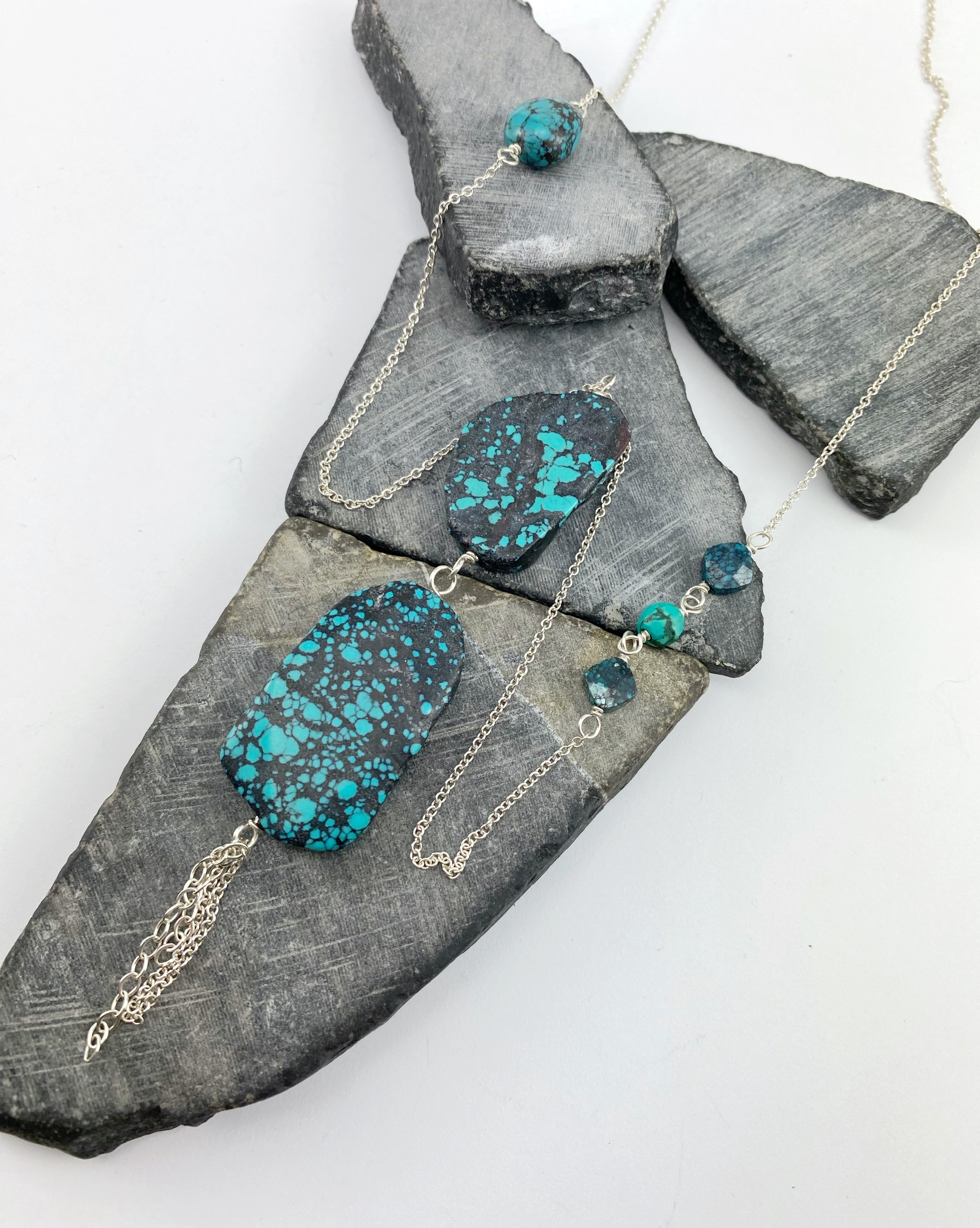 rachel_dawn_designs_sterling_silver_necklace_turquoise_fringe