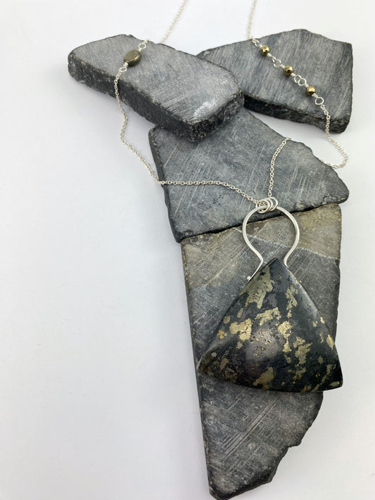 rachel_dawn_designs_sterling_silver_pyrite_shield_necklace