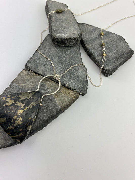 rachel_dawn_designs_sterling_silver_pyrite_shield_necklace