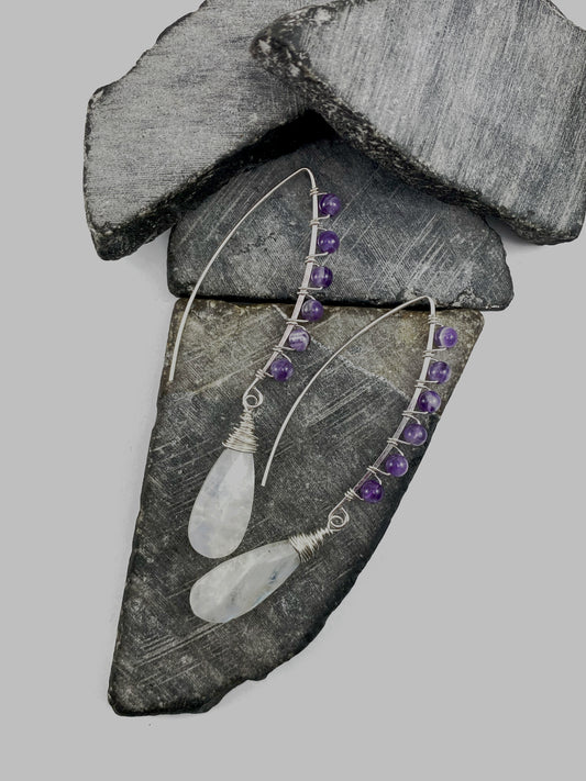rachel_dawn_designs_sterling_silver_rainbow_moonstone_amethyst_earrings