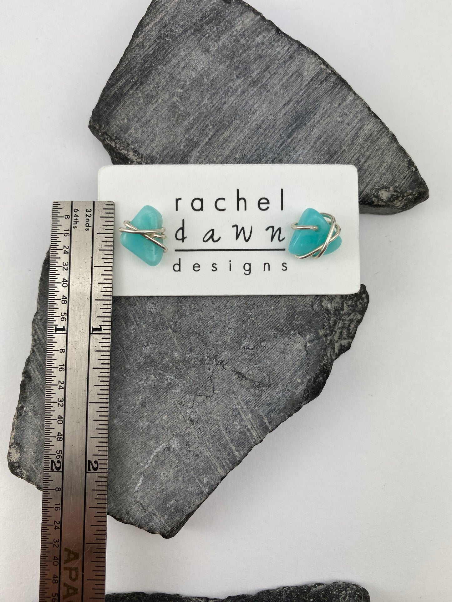 rachel_dawn_designs_sterling_silver_wrapped_amazonite_stud_earrings
