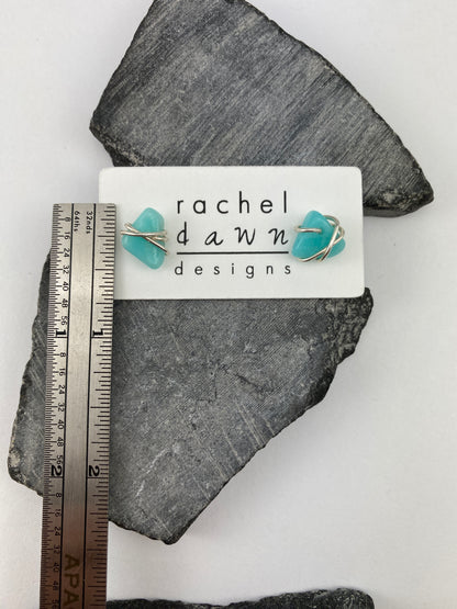 rachel_dawn_designs_sterling_silver_wrapped_amazonite_stud_earrings
