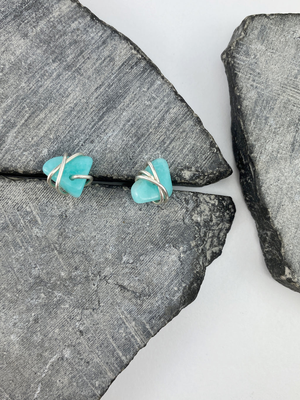 rachel_dawn_designs_sterling_silver_wrapped_amazonite_stud_earrings