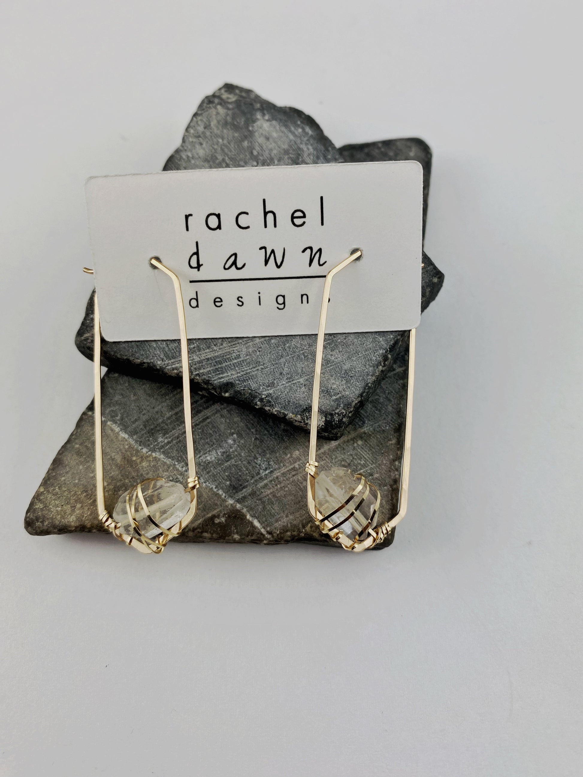 rachel_dawn_designs_tibetan_quartz_gold_hammered_earring_hexagon