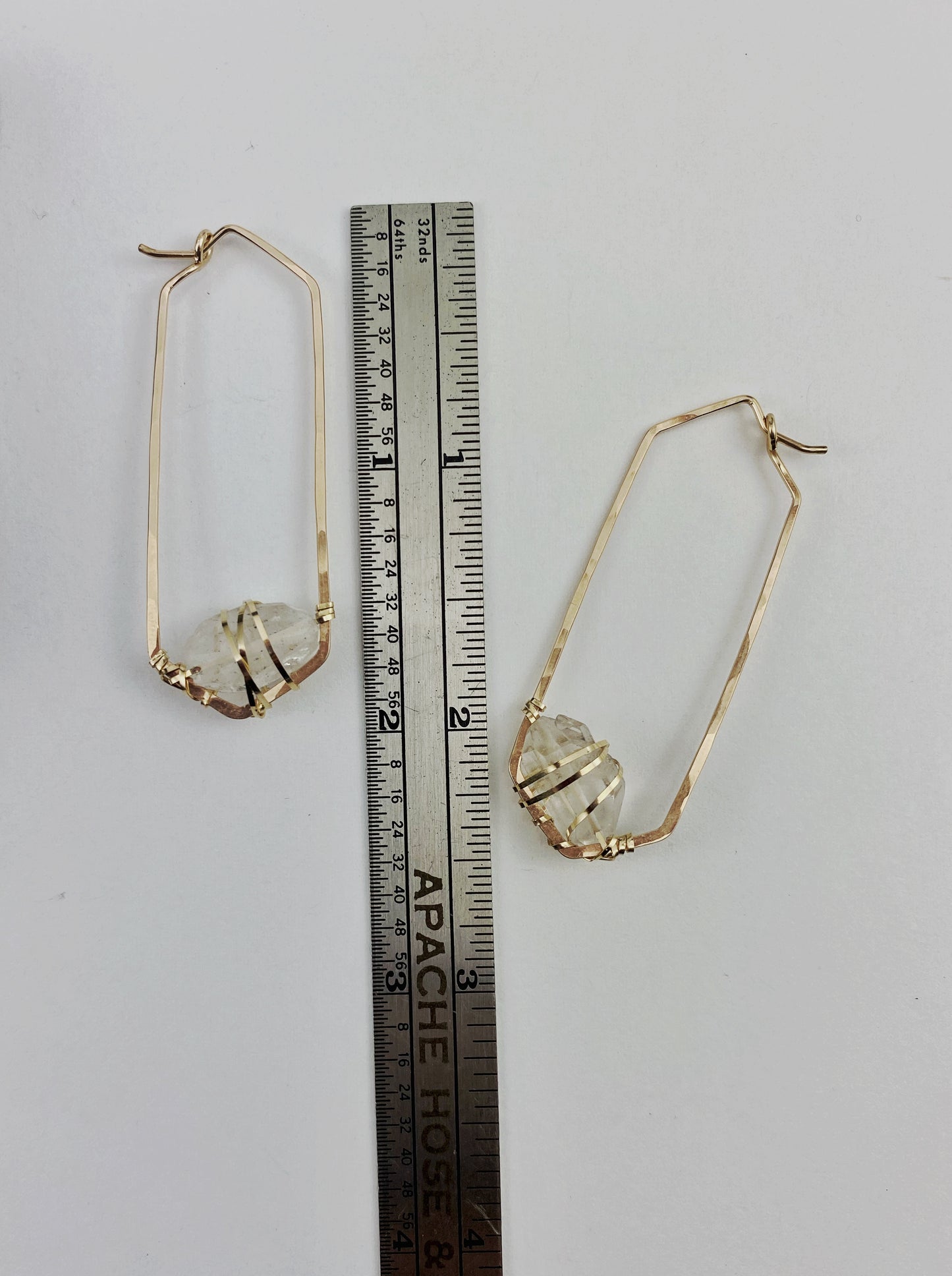 rachel_dawn_designs_tibetan_quartz_gold_hammered_earring_hexagon
