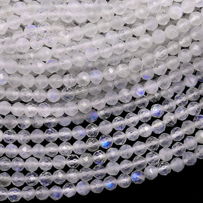 close up of faceted diamond beads for gemstone jewelry