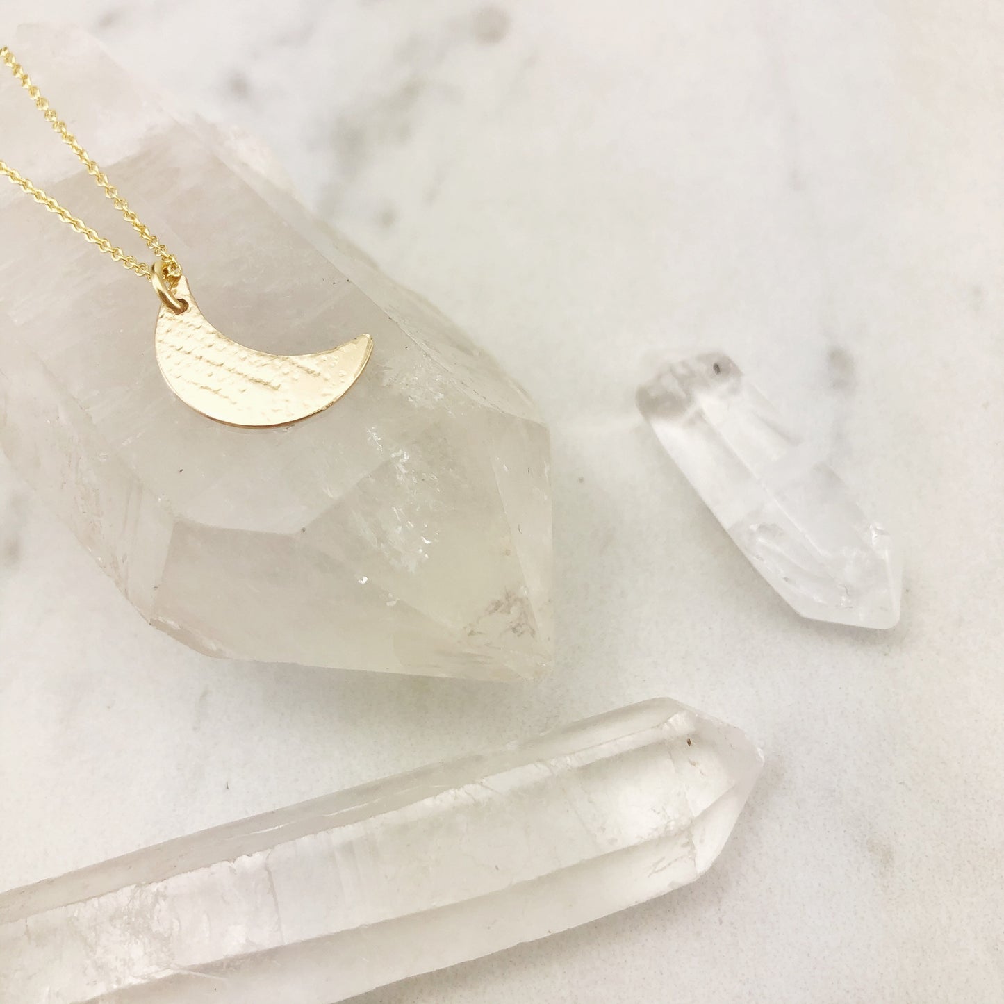 Gold Crescent Moon Necklace | Boho Moon Necklace | Dainty Necklace | Moon Jewelry | Layering Necklace | Celestial Jewelry